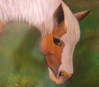 My Best Friend Sadie - Oils And Acrylics Paintings - By B Scott, Animal Paintings Painting Artist