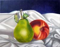 Still Life - Green And Sweet - Oil On Canvas