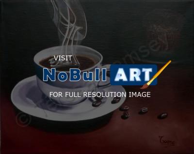 Still Life - Colombian Coffee - Oil On Canvas