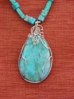 Turquoise - Natural Stone Jewelry - By Donna Mace, Wire Wrapping Jewelry Artist