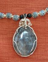 Snowflake Obsidian - Natural Stone Jewelry - By Donna Mace, Wire Wrapping Jewelry Artist