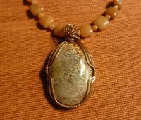 Red Aventurine - Natural And Manmade Stones Jewelry - By Donna Mace, Wire Wrapping Jewelry Artist
