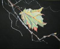 The Last Leaf - Acrylic On Canvass Paintings - By Maryanne Peters, Nature Painting Artist