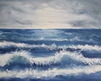 Seascape - Oil Paintings - By Maria Martin, Brush Stroke Painting Artist