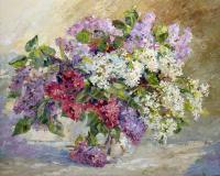 Stillife - Lilac Bouquet - Oil On Canvas