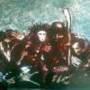 Throng - Oil On Canvas Paintings - By Gocha Topuria, Oil Painting Painting Artist
