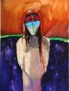Straight Jacket - Acryic Paintings - By Theodore Bear La Don Ferguson, Expressionismic Painting Artist