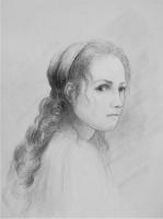 Cathy - Pencil Drawings - By Ivan Chmelo, Realism Drawing Artist