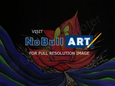 Abstract - Graceful Blossom - Silk Painting