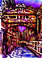 Bridge Of Sighs - Mixed Paintings - By Giuliano Cavallo, Abstract Diffusion Painting Artist