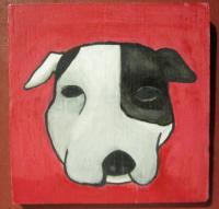 Dog - Dog 03 - Watercolor On Plywood