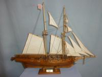 Model Ship Of The Albatross - 21X17X6 Woodwork - By Louis Nanette, Hand Crafted Model Ships Woodwork Artist