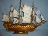 French Model Le Superbe - Medium Woodwork - By Louis Nanette, Hand Crafted Model Ships Woodwork Artist