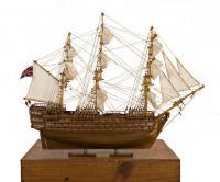 Model Of The Hms Victory - Small Woodwork - By Louis Nanette, Hand Crafted Model Ships Woodwork Artist