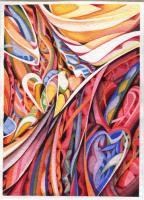 Series14  27 - Watercolors Paintings - By Calvin Alexander Mcfarlane Sr, Abstract Painting Artist