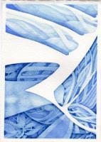 Series18  45 The Blue Nevada - Watercolors Paintings - By Calvin Alexander Mcfarlane Sr, Abstract Painting Artist