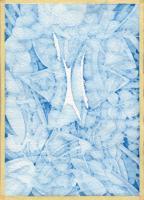 Series15  9 The Blue Penumbra - Watercolors Paintings - By Calvin Alexander Mcfarlane Sr, Abstract Painting Artist