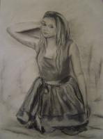 Bethan - Mixed Drawings - By Wendy Jones, Realism Drawing Artist