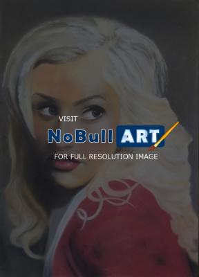Portrait - Christina Aguilera - Pastel