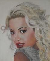 Rita Ora - Pastel Other - By Wendy Jones, Realism Other Artist