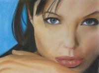 Angelina 3 - Pastel Drawings - By Wendy Jones, Realism Drawing Artist