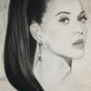 Katy - Charcoal Drawings - By Wendy Jones, Realism Drawing Artist