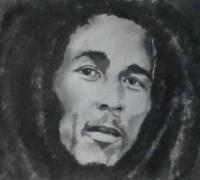 Portrait - Bob Marley - Pastel