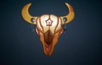 Cow Skull - Natural Woods Woodwork - By Pjay Evans, Intarsia Woodwork Artist