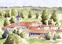 Ecuras France - Watercolour Paintings - By Ian Osborne, Realistic Traditional Watercol Painting Artist