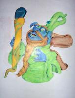 Drawings - Doggeral Wizard - Colored Pencil