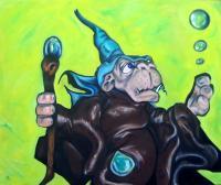 Lord Of Bubbles - Oil On Canvas Paintings - By Anton Nichols, Fantasy Painting Artist