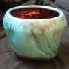 No Title - Thrown Raku Pottery - By Michelle Murphy, Abstract Pottery Artist