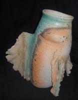 Open Mouth - Thrown High Fire Pottery - By Michelle Murphy, Abstract Impressionism Pottery Artist