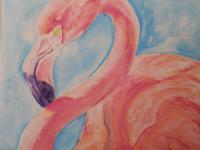 Animals - Pink - Oil Pastel On Paper