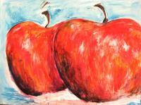 Apples - Acrylic Paintings - By Michelle Murphy, Abstract Impressionism Painting Artist