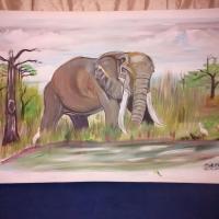 Wildlife - Canvas Paintings - By Abdul Asigri, Real Nature Painting Artist