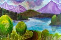 Spring Into March - Watercolor Paintings - By Artistry By Ajanta, Landscape Painting Artist