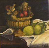 Lemons - Oil Paintings - By Christopher Vidal, Still Life Painting Artist