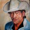 Bob Dylan - Oil On Canvas Paintings - By Udi Peled, Impressionism Painting Artist