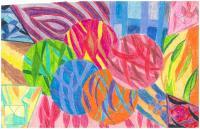 Fusion - Crayon Other - By Khalia Riley, Abstract Other Artist