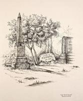Captain Turners Grave - Pen And Ink Drawings - By Charles Griffith, Naturalistic Drawing Artist