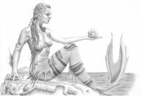 Fantasy - Mermaid - Graphite Pencil