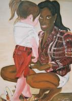 Mami Sandal - Watercolor Paintings - By Patrick Desenclos, Realistic Painting Artist