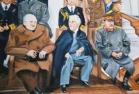 Yalta Conference - Oils In Canvas Paintings - By Patrick Desenclos, Realistic Painting Artist