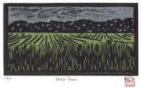 Nyala Farm - Linoleum Block Print Printmaking - By William Holt, Linoleum Block Print Printmaking Artist