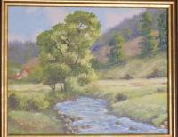 Bavarian Meadow - Oil Paint Paintings - By Matthew Wade, Landscape Painting Artist