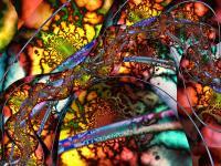 Fires Of Creation - Multilayer Fractals Digital - By Anne Marie Tobias, Pure Abstract Digital Artist