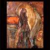 La Madona Negrathe Black Madonna - Mixed Media On Wood Paintings - By Renee Hanson, Abstract Painting Artist