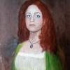 Autoportrait - Oil On Fibreboard Paintings - By Anna Telesheva, Oil Portrait Painting Artist