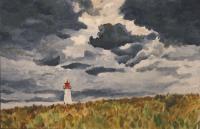 Lighthouse - Acrylics Paintings - By Voye Daniel, Realism Painting Artist